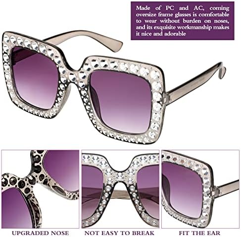 20 pares de óculos de sol de strasspões de cristal de cristal com óculos de sol 70