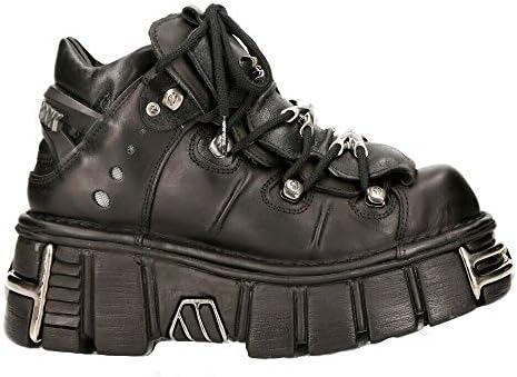 New Rock 106 S1 Goth Punk Black Platform Moda