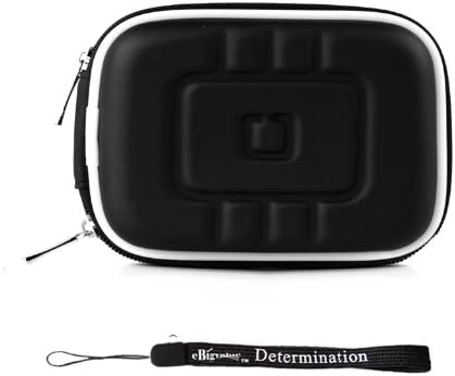 Black EVA Cubo de proteção de proteção com bolso de malha para câmera digital da Canon Power Shot