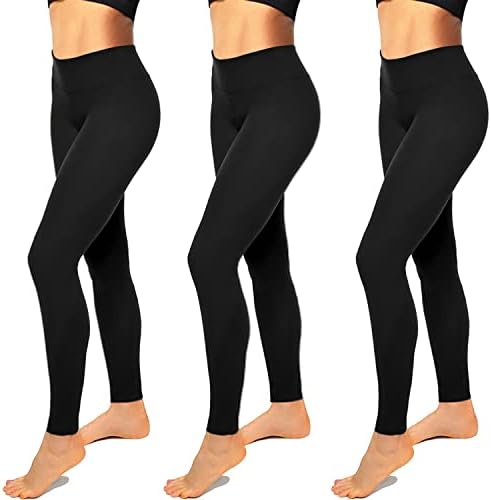 Perneiras de cintura alta para mulheres sem transparecer a barriga atlética Controle de calças pretas para executar