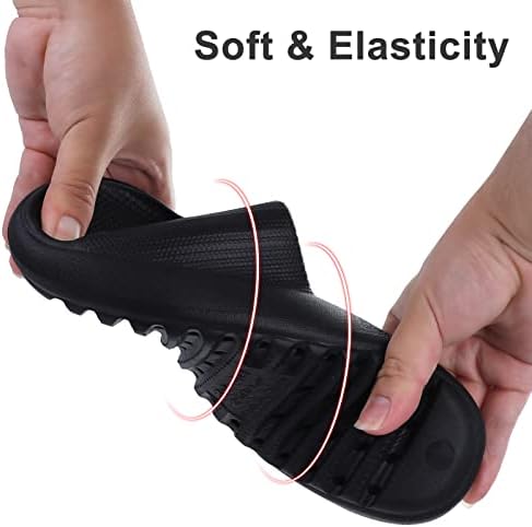 Sandálias de deslizamento de travesseiro para homens homens Ultra Comfort Cloud Sandals Recuperação de borracha de borracha