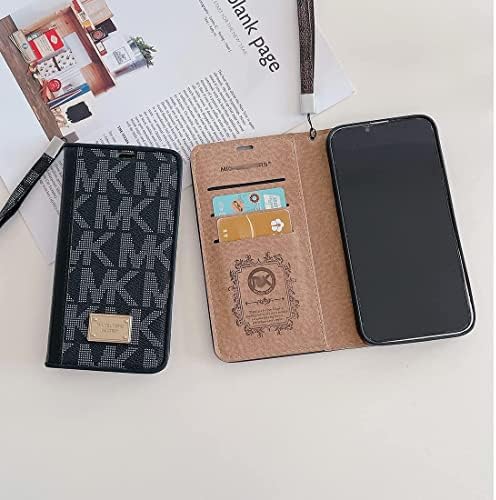 Caixa de luxo para iPhone 13 Pro Max Wallet Case com cordão, designer Padrão clássico PULHA PU PULHO DE CALARO TAPE TAPE PREMIUM