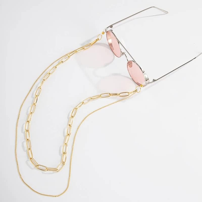 Cadeia de óculos de sol para mulheres de copos de cordão moderno porta -corrente no pescoço Gross Glassses Cord Gifts Gifts