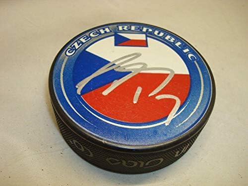 RADIM VRBATA assinou a equipe da República Tcheca Puck Puck autografado 1A - Pucks autografados da NHL