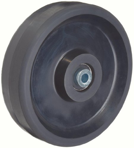 RWM Casters UAB-0821-08-92A 8 Diâmetro x 2 Uretano de largura na roda de torus redondos de banda redonda de alumínio com rolamento de esfera de precisão selada, capacidade de 1500 libras