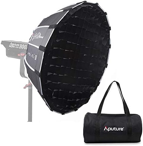 Aputure Light Dome Mini II para Aputure Studio Strobe Light LED Storm 300D C120 120D Mark 2 120T, 35 polegadas de profundidade de octagon Softbox para outras luzes de montagem Bowen-S