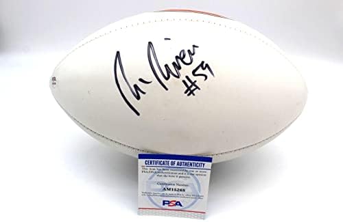 Ron Rivera Chicago Bears assinou o logotipo de tamanho completo com o PSA DNA COA AM15268 - Bolsas de futebol autografadas