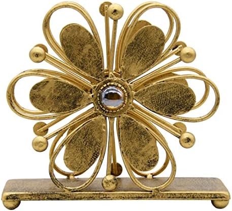 Owlgift Freestanding Metal Floral Narder, dispensador de tecido de mesa, suporte para guardana