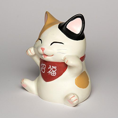 PETTORABA-ZU 招福 CAT 招福 o logotipo das mãos acenando para a estatueta de gato na maneira de espinha LC-1003