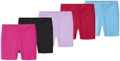 City Threads Girls algodão shorts para esportes, uniforme escolar ou sob saias feitas nos EUA