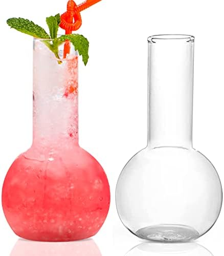 Useekril Creative Creative Cocktail Glass Conjunto de Glass de destilação de 2-14 onças de vidro transparente para Martini