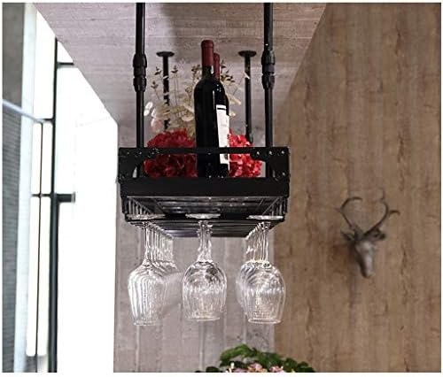 Simplicidade elegante Industrial retro elegante simplicidade Down Wine Glass Holder Display Criativo armazenamento decorativo