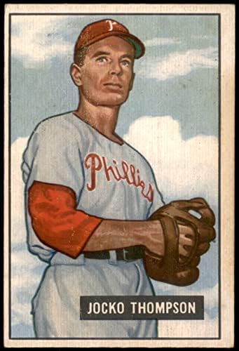 1951 Bowman 294 Jocko Thompson Philadelphia Phillies VG/Ex Phillies
