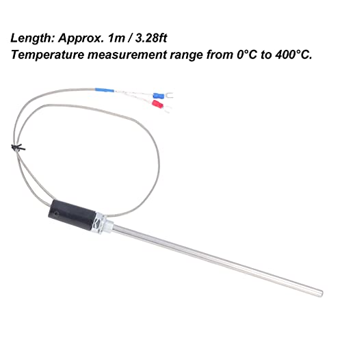 Termopar, 1m de comprimento K Termocouple Sensor Sonda de plástico 0,400 ℃ Para medição