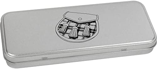 Azeeda 'Scottish Sporran' Metal Articled Stationery Tin/Storage Box