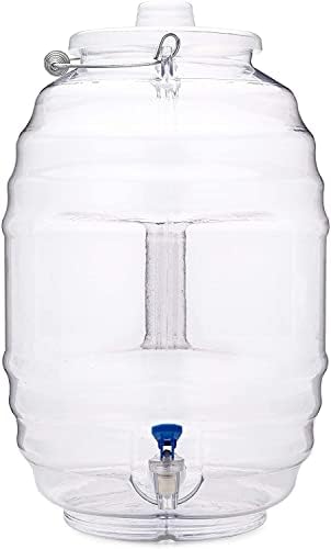 Jarro de 5 galões com spout-mexicano vitrolero tapadera Aguas Frescas-Water Juverage Dispensador-20 l Clear Container-BPA Grade de