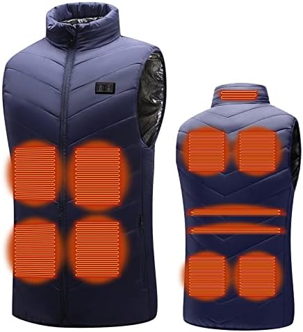 Colete aquecido 2022 Atualizado para homens Mulheres elétricas USB Aquecimento leve Jaquetas aquecidas à prova d'água