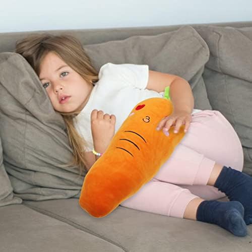 Bestoyard menina Presente de bebê Plexh Cenout travesseiro Cenoura de páscoa abraçando travesseiro fofo animais de pelúcia Presentes de brinquedo para crianças Decorações de Páscoa Olhos de coração