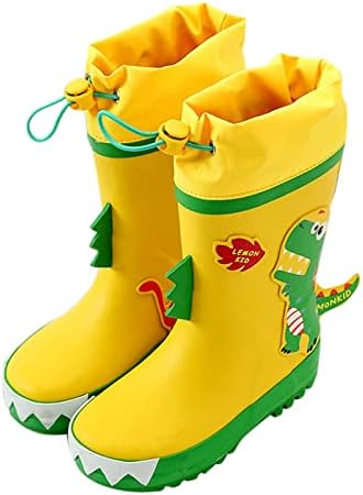 Botas de chuva impermeáveis ​​à prova d'água dos meninos de meninos de USyfakgh que iluminam sapatos de água, botas de