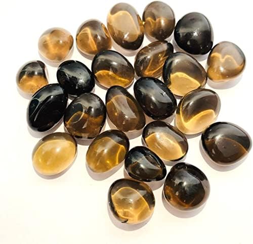 World of Crystals Smokey Quartz Tumled Stone Single Gemstone Cryaling Healing Feng Shui Wellness Prese