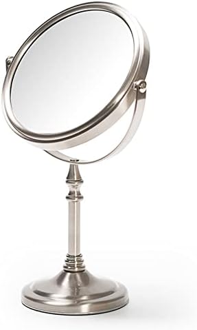 Srvnt 360 ° Espelho de maquiagem giratória, em suporte de mesa de dupla face espelho anti-ponta espelho HD espelho de
