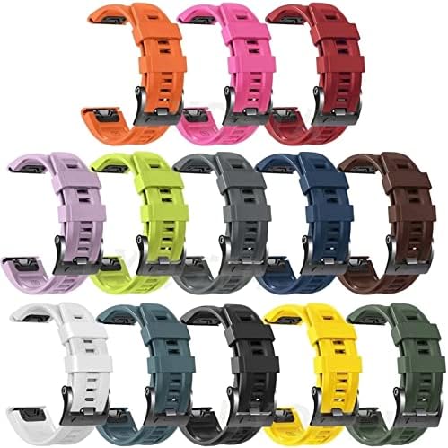 Bdnjn 26 mm Silicone Redução rápida Strap bandeira para Garmin Fenix ​​7x 7 6 6x Pro 5x 5Plus 3HR SmartWatch EasyFit