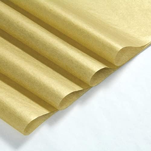 100 folhas de 14 x20 ouro metálico de embrulho de papel de papel em massa para o dia das mães, bolsas de presente de