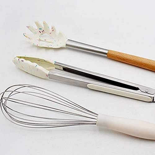 Uxzdx utensílios de cozinha de silicone brancos definir ferramentas de cozinha de pá de espátula antiaderentes.