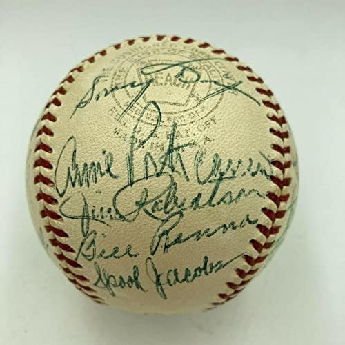 1954 A equipe de atletismo da Filadélfia A contratou a Liga Americana de beisebol JSA COA - Bolalls autografados