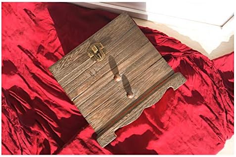 Caixa de jóias de madeira mklpo caixa de jóias de jóias de madeira maciça antiga ornamentos manuais Brincos de breol da caixa de jóias