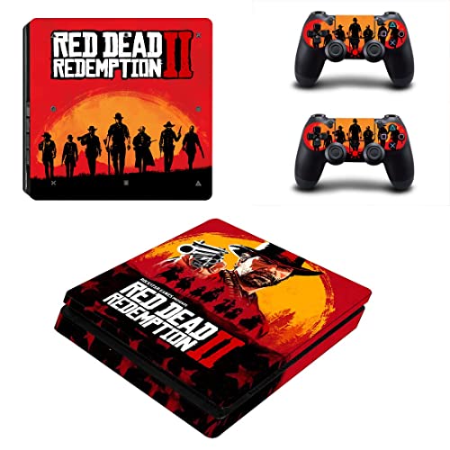 Game Gred Deadf e Redemption PS4 ou PS5 Skin Skinper para PlayStation 4 ou 5 Console e 2 Controllers Decal Vinyl V9001