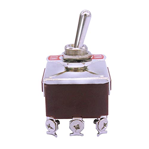 TINTAG TOGLGL Rocker Switch Pesado com bota 15A 250V 3 Posição 12 interruptores de alternância do terminal Of-off-on