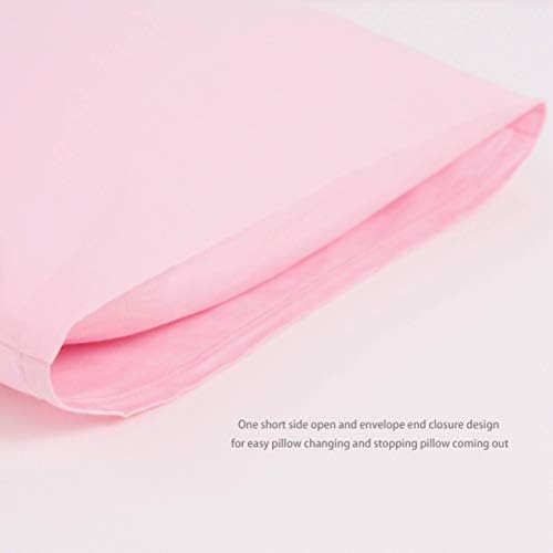 Belsden 600TC Cotton Toddler Broachcase, 2 pacote de travesseiros de viagem com fechamento de envelope, 14x20in, respirável macio por umidade de um travesseiro de travesseiro encaixa em travesseiro pequeno até 14x19in, rosa