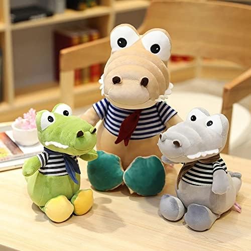 Bybycd crocodilo de pelúcia de brinquedos de brinquedo presente presente crocodilo fone de luxuoso sofá almofada acompanhamento de