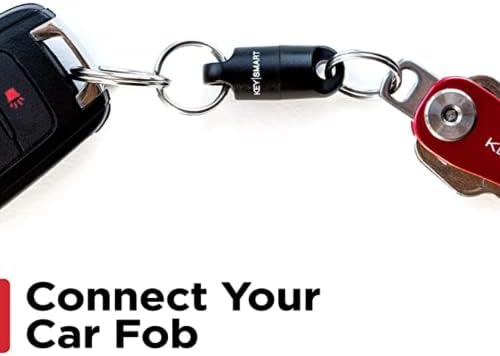 Keysmart Magconnect Magnetic Rick-Release Keychain, Acessório de acessório de chave de puxão segura para sacos, cinto, chave de carro FOB
