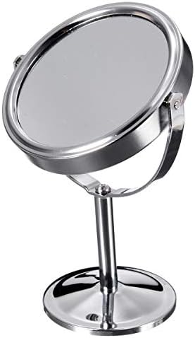 Moda Ecyc Moda Durável Doubla e Lados Clear Espelho de Maquiagem Normal Melhor Rodada Metal Metal HD Espelho cosmético para