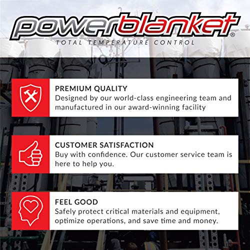 PowerBlanket BH55Pro Heater Inclui controlador termostático digital ajustável, 55 gal