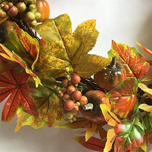 DLOETT 18 polegadas Berry de outono Maple Folhas de portas Decoração de porta