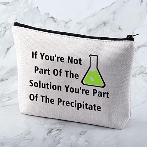 Mnigiu química engraçada bolsa cosmética Ciência do presente de química do presente de química do presente de maquiagem científica