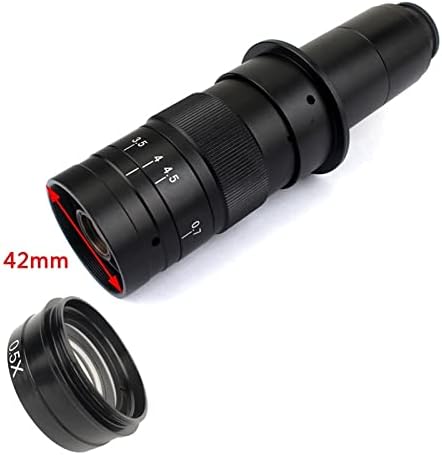 Acessórios para microscópio 0,5x / 2,0x / 0,3x lente de vidro objetivo auxiliar, consumíveis de laboratório de câmera de microscópio de vídeo da indústria
