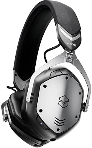 V-Moda Crossfade 3 fones de ouvido sem fio, pacote com microfone Boompro X, Gunmetal Black