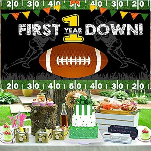 Futebol temático 1º aniversário de festa de festas de primeiro aniversário decorações de festas no primeiro ano de touchdown