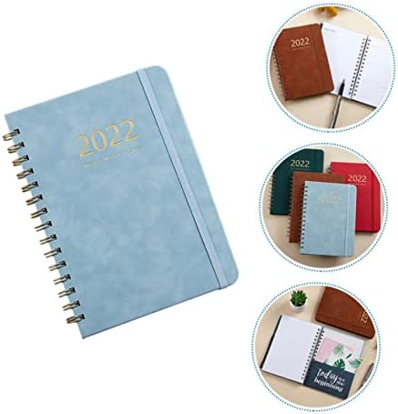 TOFFICU 2022 Caderno de notebook Andigo calendário do calendário do calendário 2022 Livro de planejamento 2022-2023 Planejador