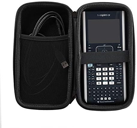 Calculadora de gráficos Red Navitech Case/tampa dura com bolsa de armazenamento compatível com o Casio FX-991EX-S-UT