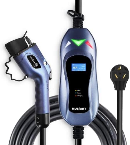 Carregador EV portátil de nível 2 do Mustart, estação de carregamento do carregador de veículos elétricos com NEMA 10-30P