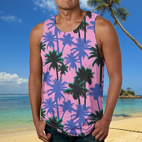 BMISEGM Summer Men Shirts Flag de Summer Beach Tops Blouse Tank Tanque Impresso Men Primavera de Manga Longa Camisetas para