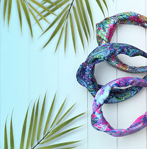 Lilly Pulitzer Bandeira com nó colorido, acessórios de cabelo fofos para mulheres e meninas, contagem de 1.0