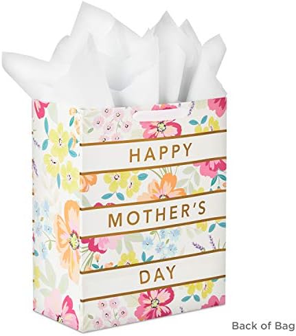 Hallmark 13 Grande bolsa de presente do dia das mães com papel de seda para mamãe, avó, nana, novas mães