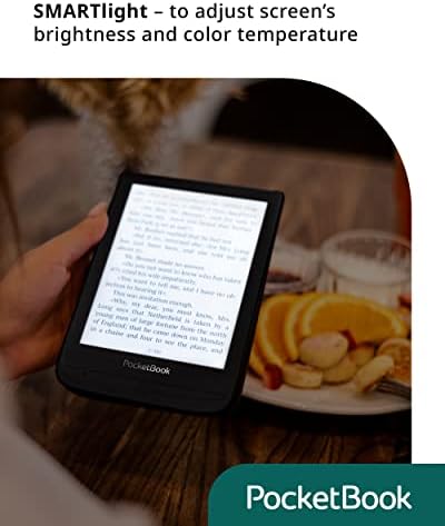 Pocketbook Touch Lux 5 | Leitor de livros eletrônicos | Tecnologia E-in-in-in-invie sem brilho e para os olhos e olhos | 6ʺ Crega sensível ao toque com resolução HD | Wi-Fi | SmartLight ajustável | Micro-SD slot | E-reader em tinta preta
