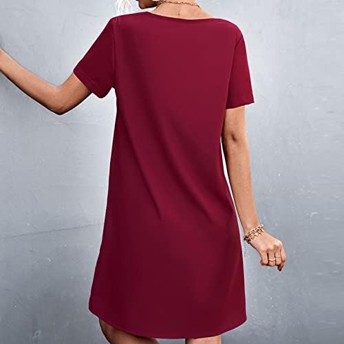 Vestido de camiseta feminina de verão feminino